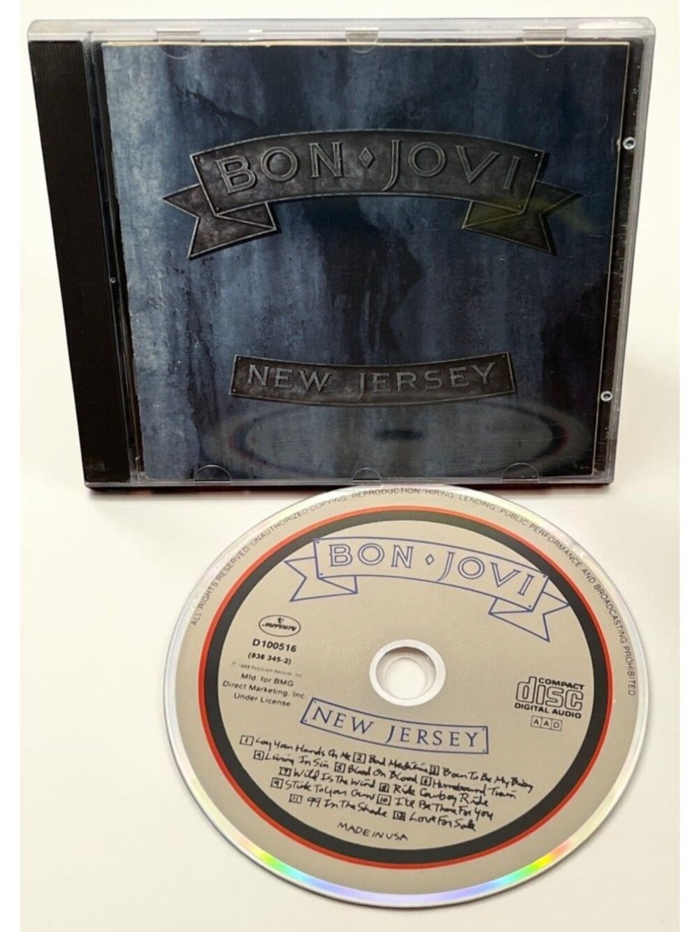 Bon Jovi New Jersey CD 1980s Rock Bad Medicine / Ill Be There for You